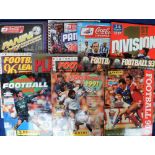 Football sticker albums, a collection of 10 Panini sticker albums & two trading card albums, all