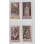 Cigarette cards, Ogden's, Actresses, Woodburytype, 4 cards, 2 with captions, Miss Brown & Madame