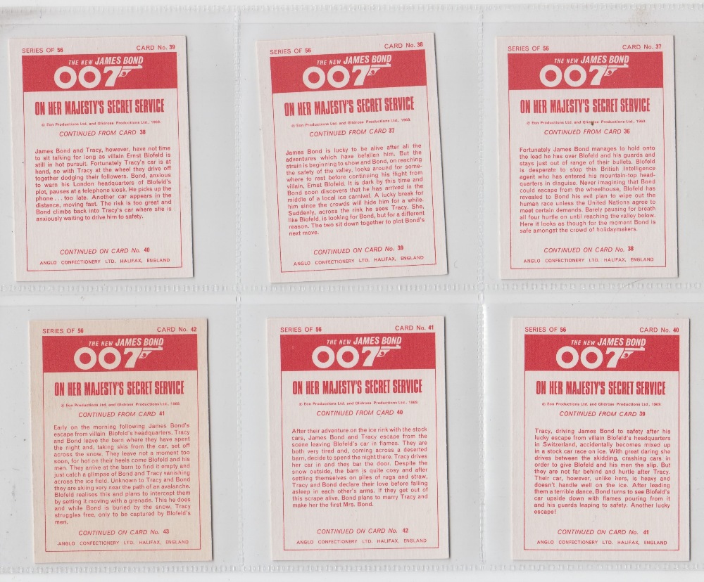 Trade cards, Anglo Confectionery, The New James Bond, 007 (set, 56 cards) (vg) - Image 2 of 6