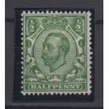 Stamp, GB, 1912 Royal Cypher (Multiple), King George V Downey head, 1/2d no cross on crown variety
