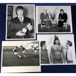 Football autographs, George Best, Manchester Utd, 4 b/w signed photo's, all later images taken
