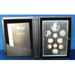 Coins, 2012 UK Proof coin set, 10 coins in boxed luxury presentation pack (vg) (1 pack)