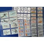 Cigarette cards, Aviation, 5 sets, Lambert & Butler, Famous British Airmen & Airwomen (25 cards,