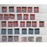 Stamps, GB, a collection in stock book QV onwards inc. 19x1d reds, 6x2d blues, various QV surface