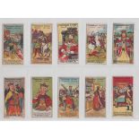 Trade cards, King's Specialities, Unrecorded History, ten cards, nos 11, 12, 13, 14, 15, 16, 17, 18,