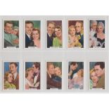 Cigarette cards, Cinema, International Tobacco Co, Screen Lovers (Summit, unissued) (set, 48