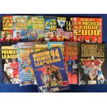 Football sticker albums, a collection of 13 Merlin albums, all with stickers & all appear