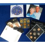 Coins, mint UK coin sets comprising 1971, 1983 and 2007 together with 2007 and 2008 crowns (vg) (5