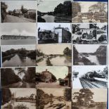 Postcards, Surrey, a selection of 29 cards and a few photos of Ash Vale and area, mostly printed