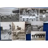 Football Photographs, Cardiff City, selection of 7 b/w press photos, various sizes, 1949/50 inc.