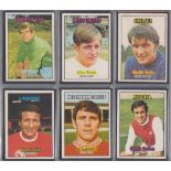 Trade cards, A&BC Gum, Footballers (Orange back, 86-170), 'X' size (set, 85 cards) (gd/vg, checklist