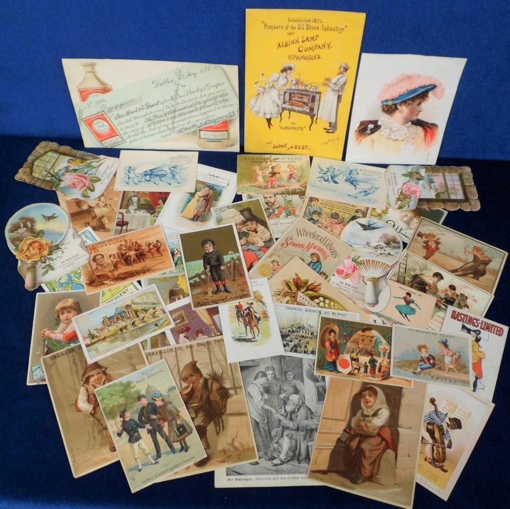 Advertising, 40+ UK and foreign advertising cards and inserts, to include Draper's Ink, Hastings