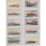 Cigarette cards, Mitchell's, River Coasters & Steamers (set, 70 cards) (gd)