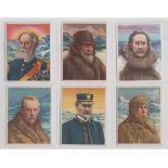 Cigarette cards, USA, ATC, The World's Greatest Explorers, 'L' size, (24/25) (gen gd)