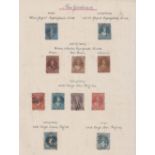 Stamps, collection of New Zealand stamps mint and used on leaves 1855-1973 cat approx. £2,500.
