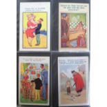 Postcards, Comic, a collection of approx. 220 mixed age, mostly seaside comic cards. Artists inc.