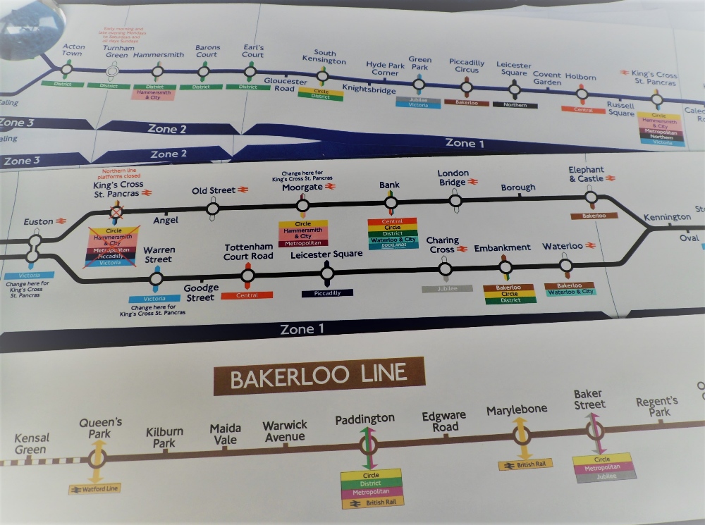 Railways, 25+ London underground carriage maps circa 1990s to include Northern Line, Bakerloo - Image 6 of 9