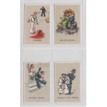 Cigarette cards, Nathan, Comical Military & Naval Pictures (white border), 4 cards, 'Mess', 'On