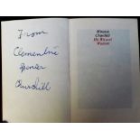 Book, 'Winston Churchill His Wit and Wisdom', believed to be signed by his wife Clementine as an old