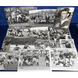 Rugby Union press photos, Moseley RFC, collection of approx. 80 8"x10" and smaller b/w photos