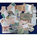 Trade inserts, a selection of various trade inserts and coupons, UK and Foreign issues, various ages