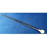 Swagger Stick, The Kings Liverpool and Scottish Regt. silver mounted swagger stick hallmarked