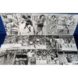 Football press photographs, World Cup 1982, Spain, selection of approx. 80 b/w press photos, 8" x