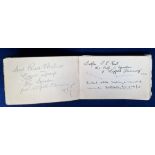 Military, WW1, an autograph album (lacking covers) containing approx. 250 signatures of various