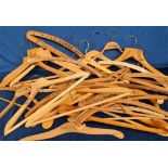 Collectables, Advertising Coat Hangers, 25+ mainly early 20thC wooden advertising coat hangers to