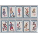 Trade cards, three sets, Thomson Guns in Action (12 cards, gen gd), Warrior Cards (Sectional