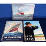 Cigarette & trade cards, Holland, Shipping, 3 special albums, J. Wood & Son, Ships & Maritime