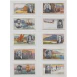 Cigarette cards, Smith's, Famous Explorers, (set, 50 cards) (gd)