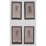 Cigarette cards, Smith's, Footballers, (brown back, 1906) Tottenham (4 cards) nos 91, 95, 100 &