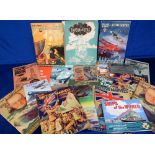 Trade card albums & folders, selection inc. Modern Boy Folder of Great Explorers (with set of 12 art