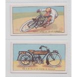 Cigarette cards, Golds, Motorcycle Series (Blue back), two cards, nos 4 & 12 (vg) (2)