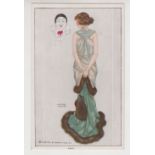 Postcard, Art Nouveau, Raphael Kirchner, Seven Sins, 'Envy' (tight printers trim o/w gd) (1)