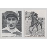 Trade cards, Horse Racing, Racing Blue, Jockeys (7 cards), Barclay, Cook, Eldin, Keith, Lewis,