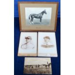 Horse Racing, 2 Cartes de Visite featuring jockeys circa 1900 taken by De Lavieter & Co. La Haye