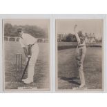 Cigarette cards, Phillips, Cricketers, Premium Issue, PF, Warwickshire, four cards, nos 143c,