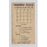 Cigarette card, Murray's, Crossword Puzzles, no 6 (slightly marked, gen gd) (1)