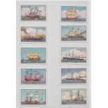 Cigarette cards, Denmark, Braun, two part sets, History of Ships (Yacht Cigarettes) (40/72, gd) &