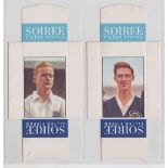 Cigarette cards, Mauritius, Soiree Cigarettes, Famous Footballers, packet issue, two cards, both