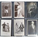 Postcards, a Theatre & Music compilation of approx. 380 cards inc. Edwardian and later actresses and
