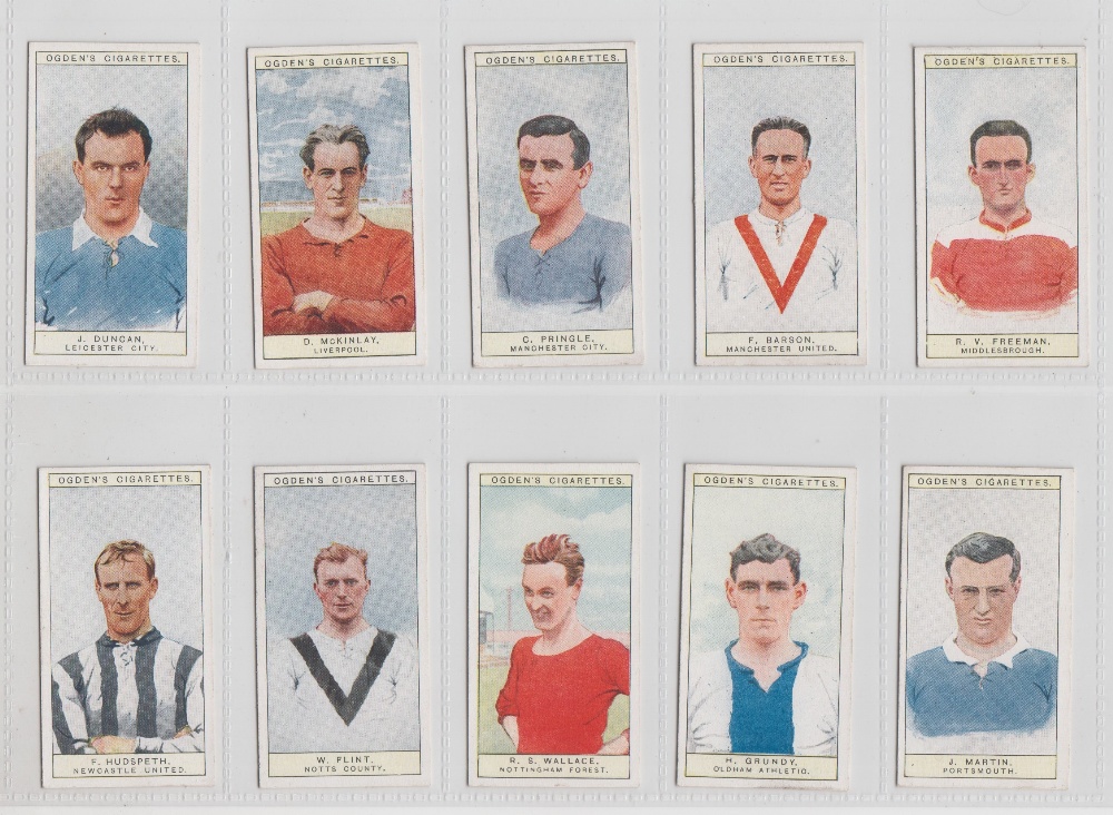 Cigarette cards, two sets, Ogden's Captains of Association Football Clubs & Colours (44 cards) &