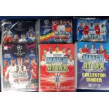 Football trading cards, Topps Match Attax, 6 binders all appear to be complete with cards, Champions