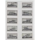 Cigarette cards, Mitchell's, British Warships, 2nd Series (26-50) (set, 25 cards) (gd/vg)