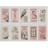 Trade cards, Northamptonshire Insurance Committee, Health Hints (set, 16 cards) (vg)