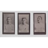 Cigarette cards, Smith's, Footballers, (brown back, 1906) Southampton St Mary (3 cards) nos 13,