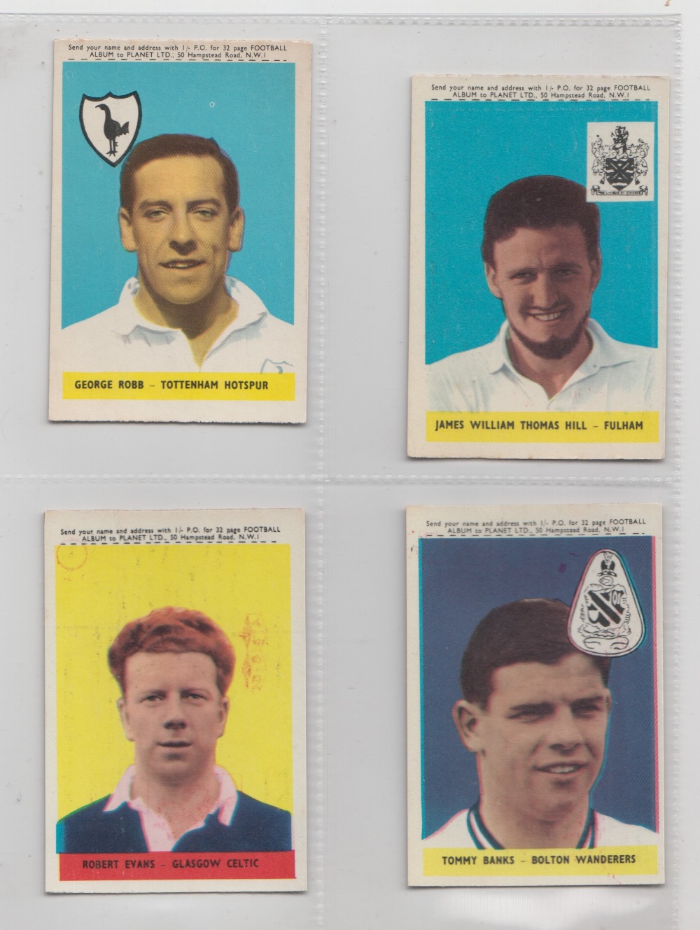 Trade cards, A&BC Gum, Footballers, (Planet, 1-46) 'X' size (set, 46 cards) (gd) - Image 21 of 24