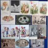 Tony Warr Collection, Postcards, a selection of approx. 90 cards of children with many published